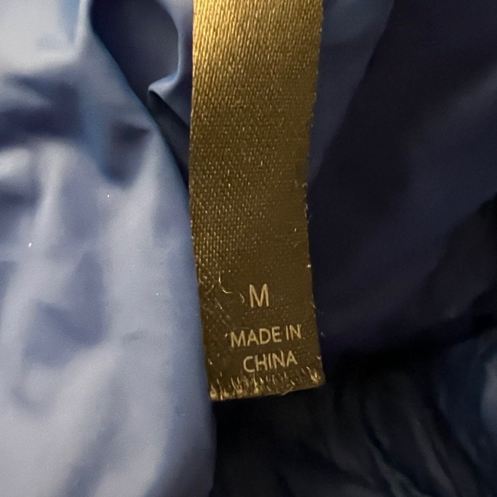 Fabletics Packable Nylon Puffer Classic Blue Mens… - image 4